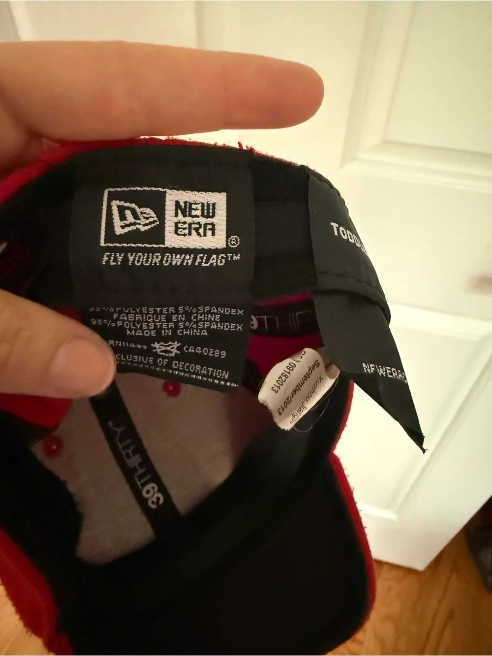 New Era Red Baseball Cap with White 'W' Logo